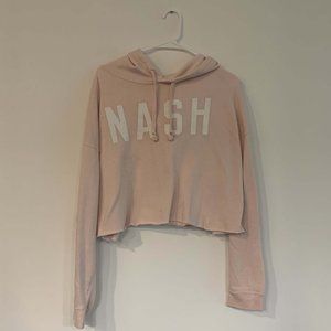 Pink Nashville Crop Top Hoodie Jacket